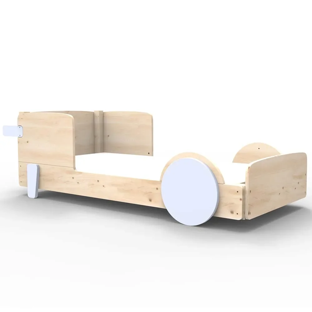 "Mathy by Bol's single bed "Discovery", Color elements: Powder Blue image"