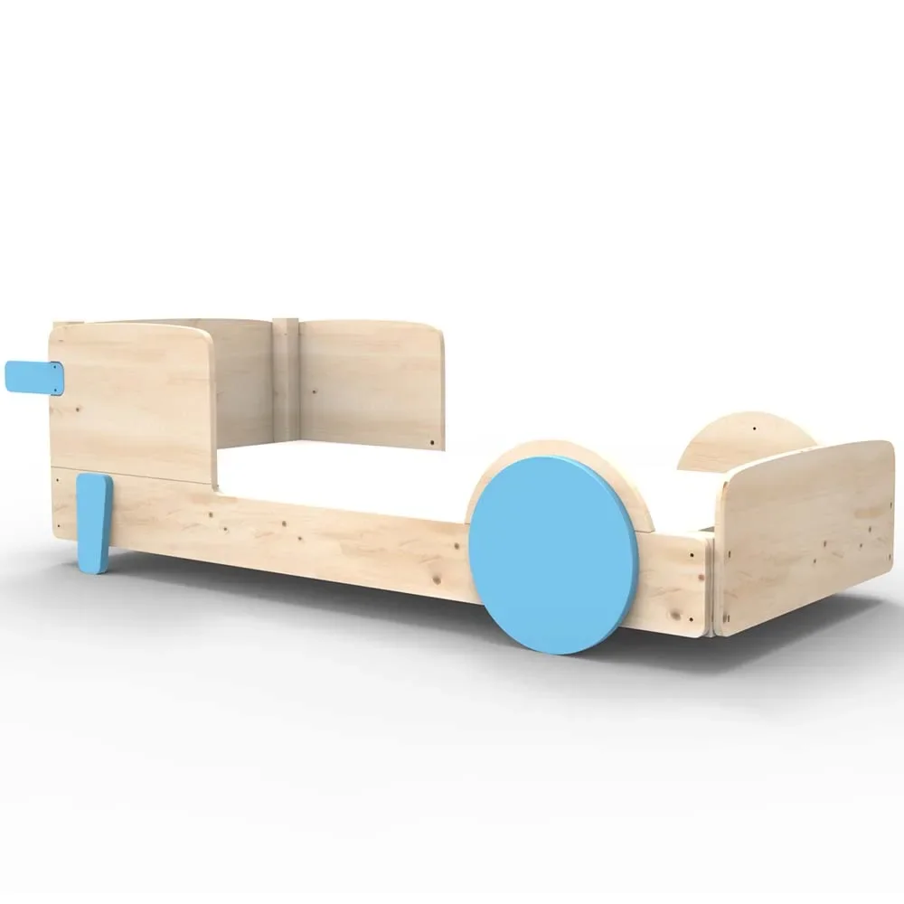 "Mathy by Bol's single bed "Discovery", Color elements: Azur Blue image"