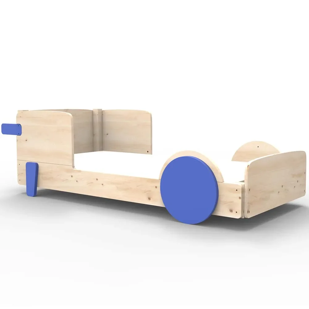 "Mathy by Bol's single bed "Discovery", Color elements: Marseille Blue image"