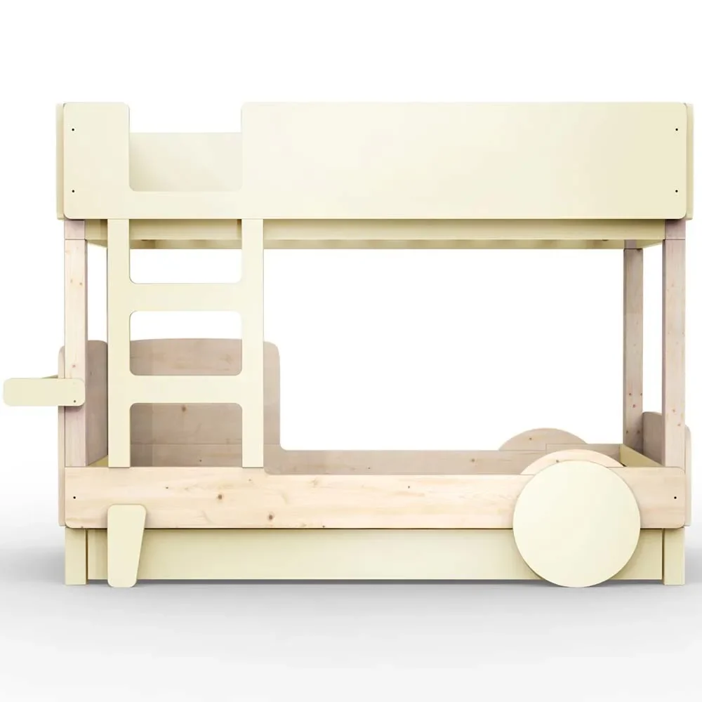 "Mathy by Bol's bunk bed "Discovery" with bed drawer, Color elements: beige ivory image"