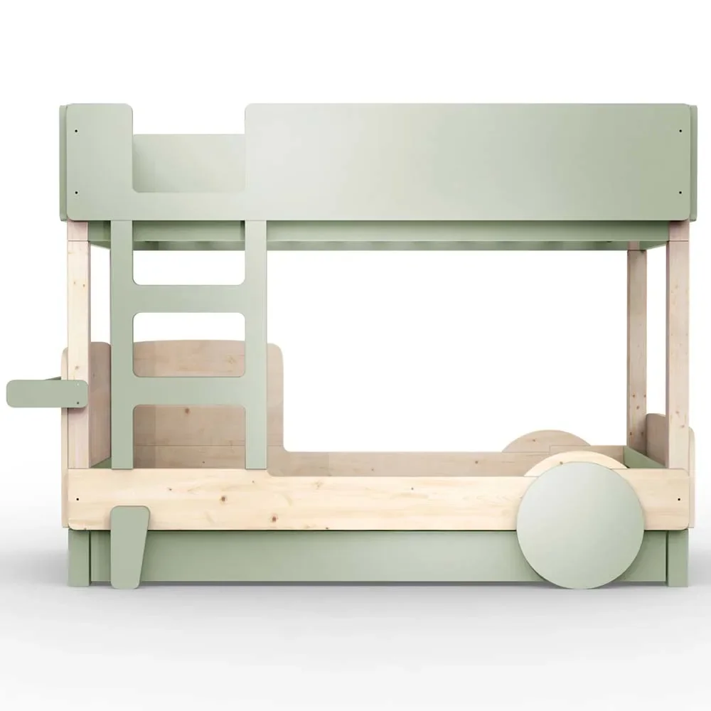 "Mathy by Bol's bunk bed "Discovery" with bed drawer, Color elements: Moss Gray image"