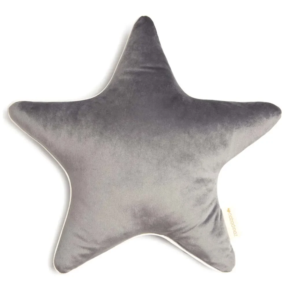 "Nobodinoz Stern Cushion's "Aristote" Savanna with slate gray image"