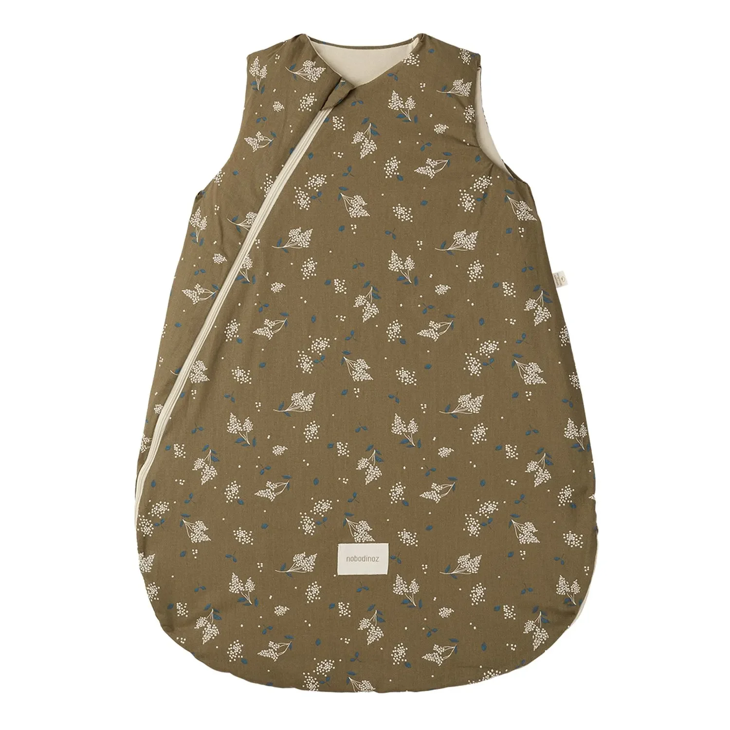 "Nobodinoz STORIES Baby Sleeping Bag - Cocoon, 6-18 Months, Color: Brown-Lilac image"