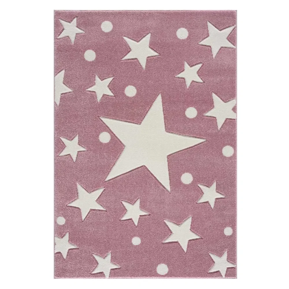 "Livone carpet Estrella Stern & Confetti Rosa, Carpet size: 160 x 230 cm image"