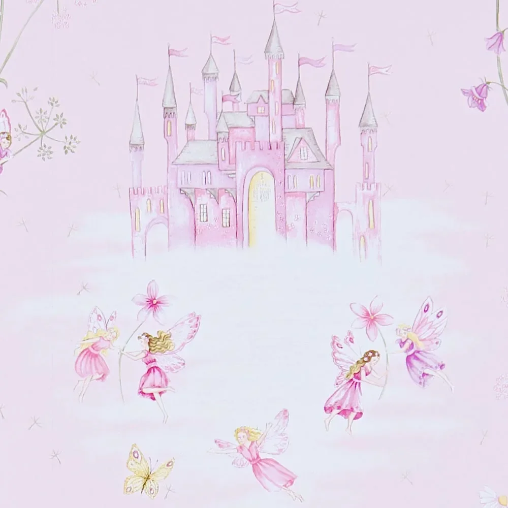 "Little Sanderson Abracazoo wallpaper fairytale lock pink image"