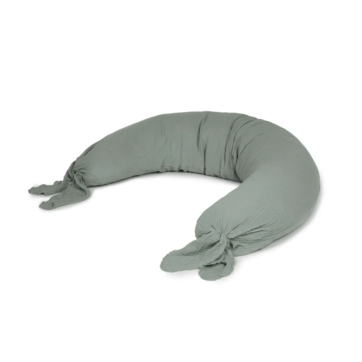 "Nobodinoz WABI SABI Nursing Pillow, Pregnancy Pillow, 225 x 35 cm, Azure Blue image"