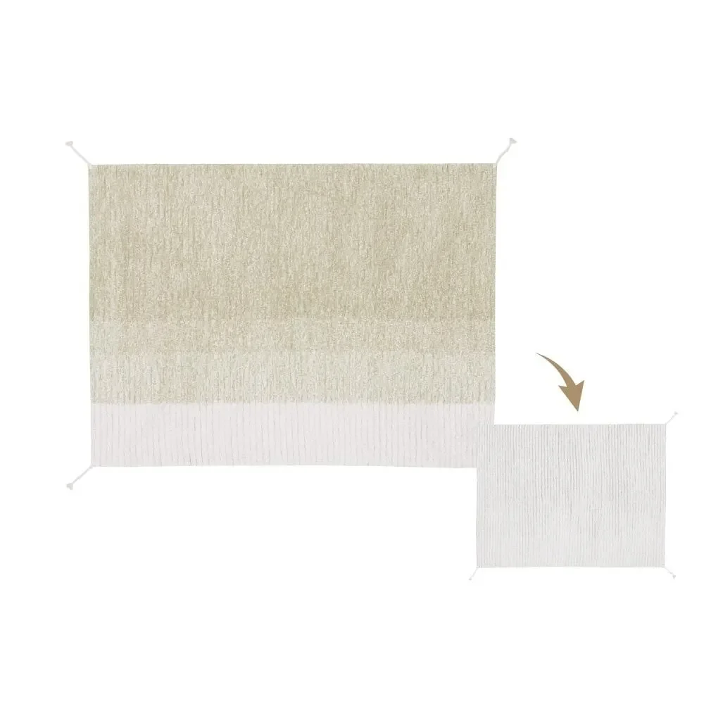 "Lorena Canal's washable turning carpet "Reversible Gelato" green, Size: 120 x 160 cm image"