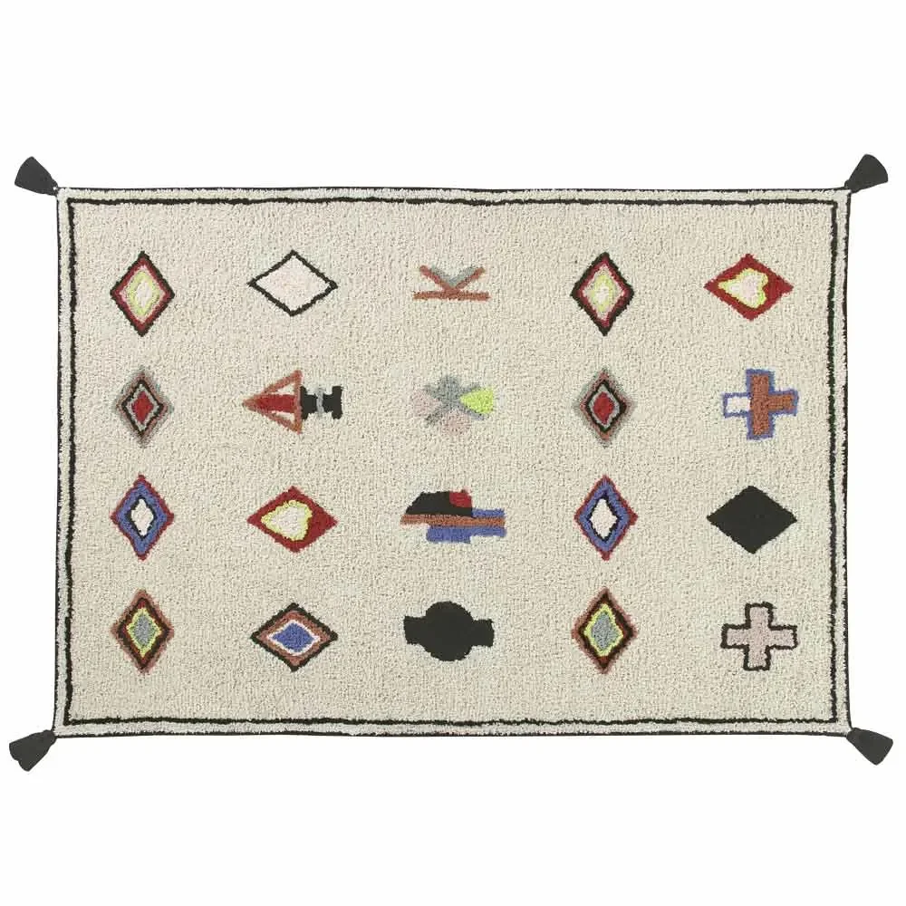 "Lorena Canals carpet Nadoor red blue beige image"