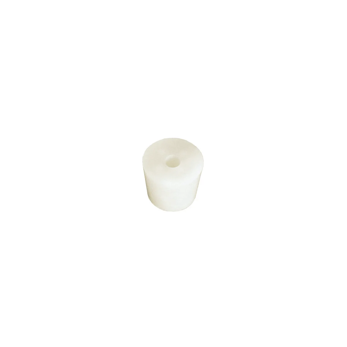 "Rubber bung, silicone stopper 41/49 mm - with 9 mm hole image"