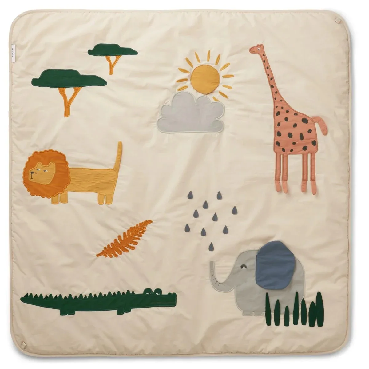 "Liewood Baby play mat, baby activity mat - Glenn, Color: Safari Sandy Mix image"