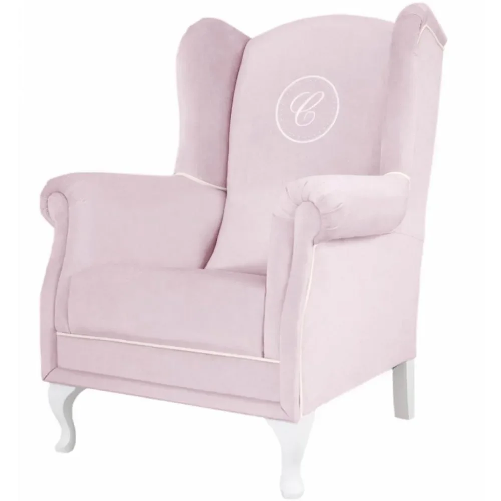 Caramella Polstersessel mit Emblem rosa