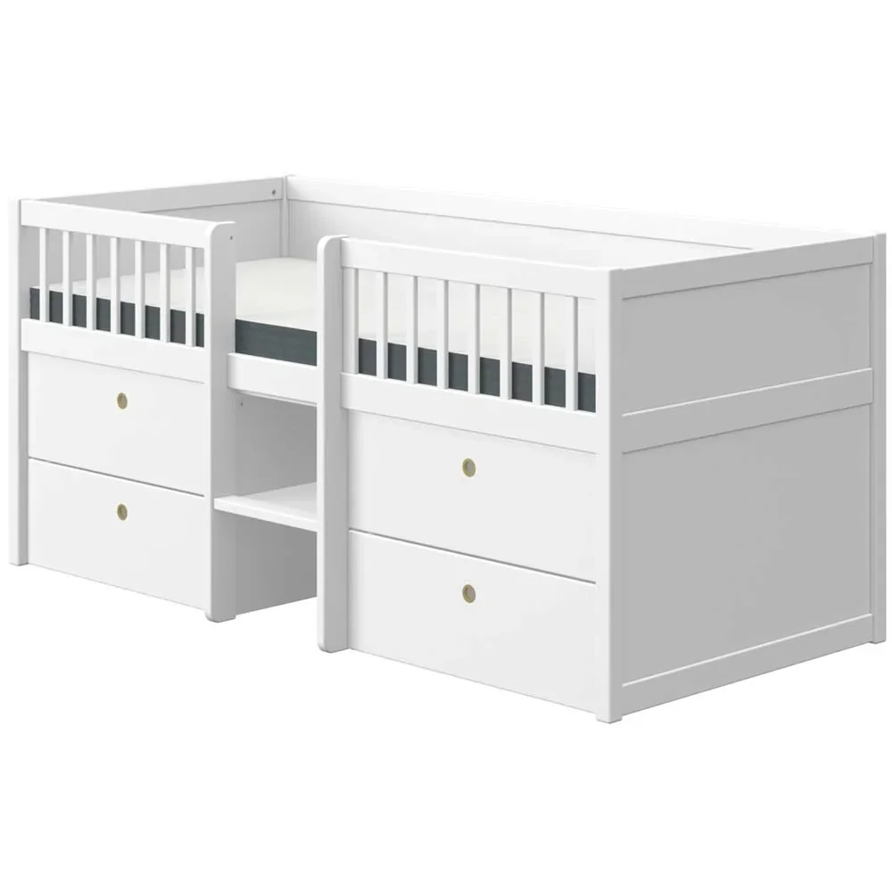 "Flexa drawer bed "Freja" white image"