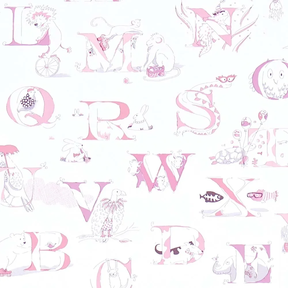 Little Sanderson Abracazoo Tapete Alphabet creme rosa