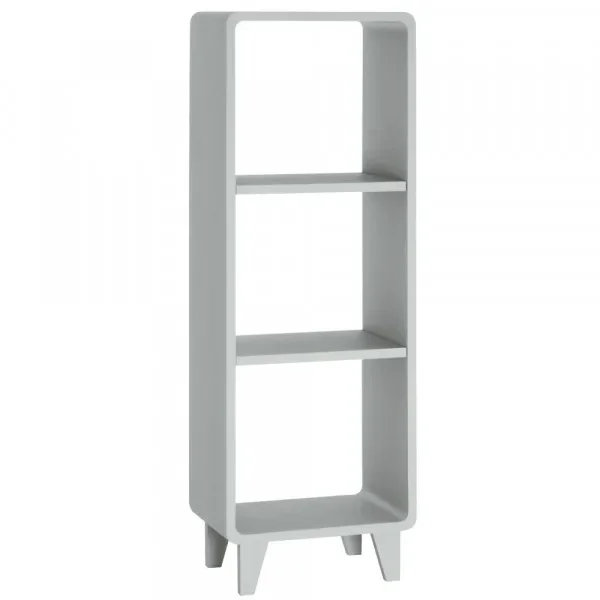 "Laurette narrow bookshelf millfeuille, Color: Gris image"