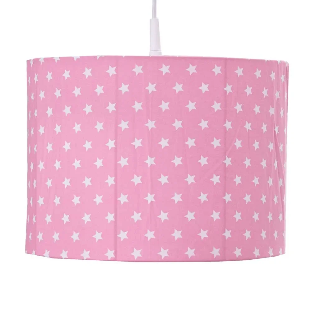 "Bink pendant lamp small stars pink image"