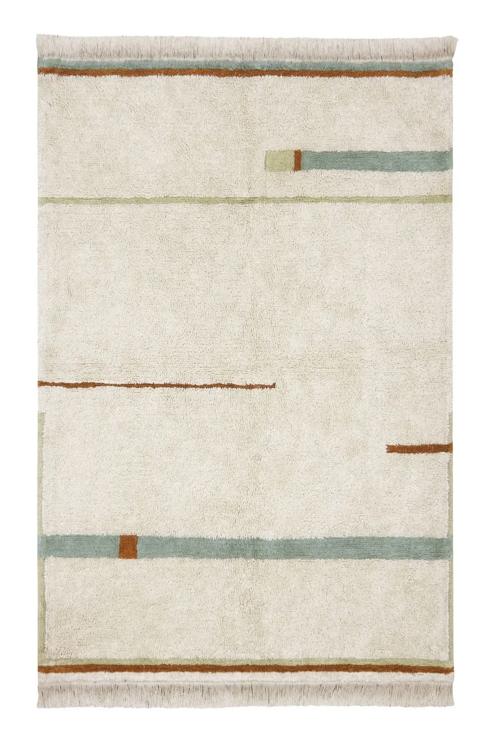 "Lorena Canals Washable Rug - Lanes Vintage Nude, Size: 90 x 130 cm image"