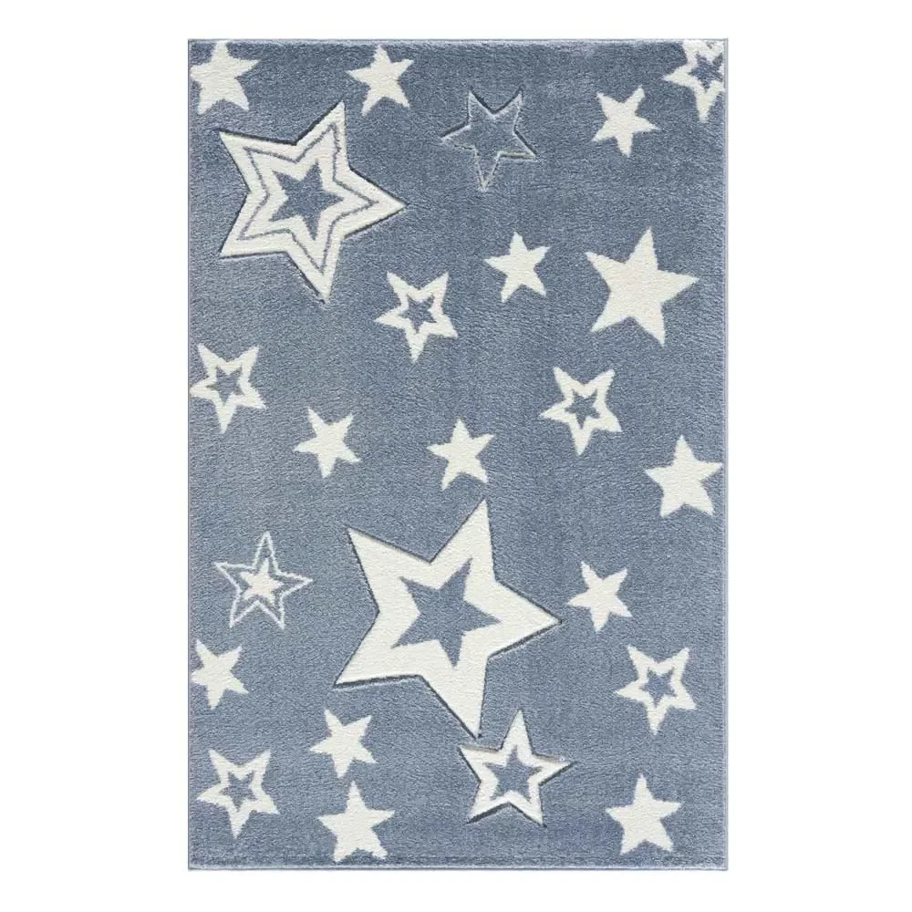 "Livone children's carpet Galaxy stars blue, Carpet size: 120 x 180 cm image"