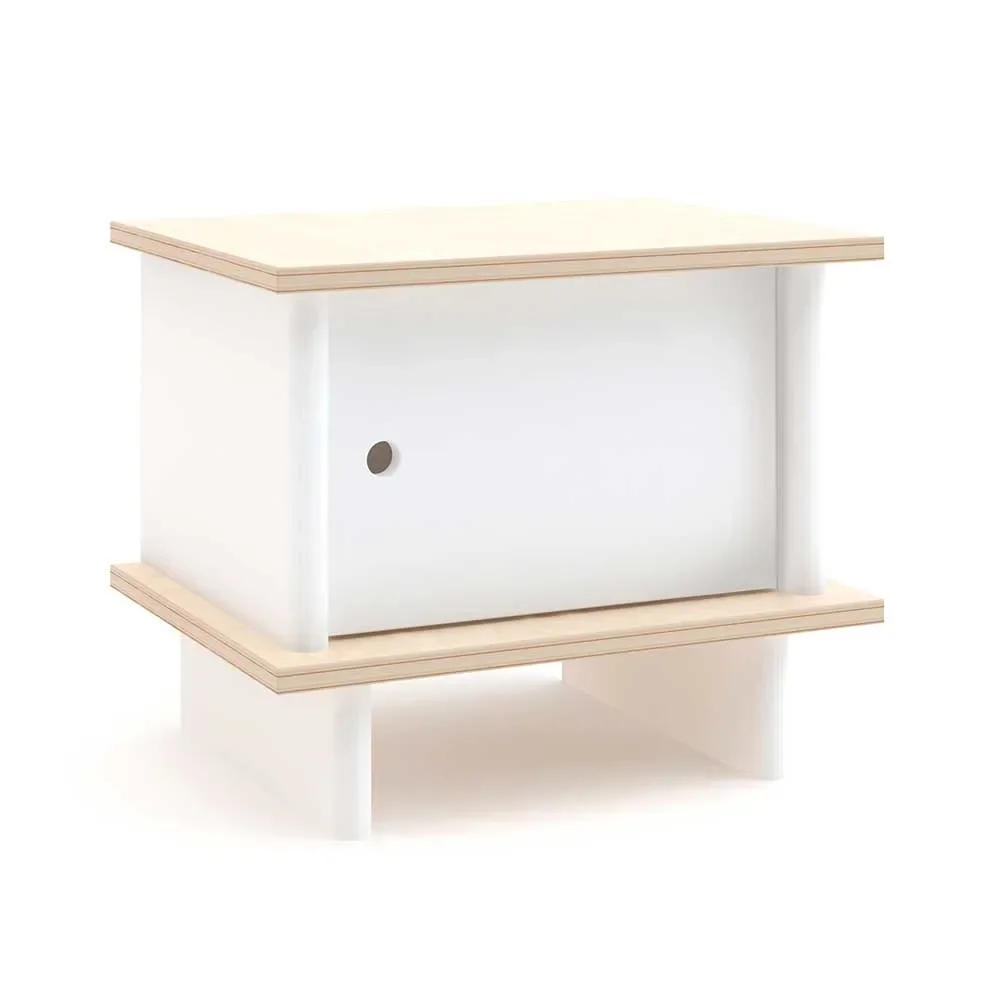 Oeuf bedtable ml birch with white