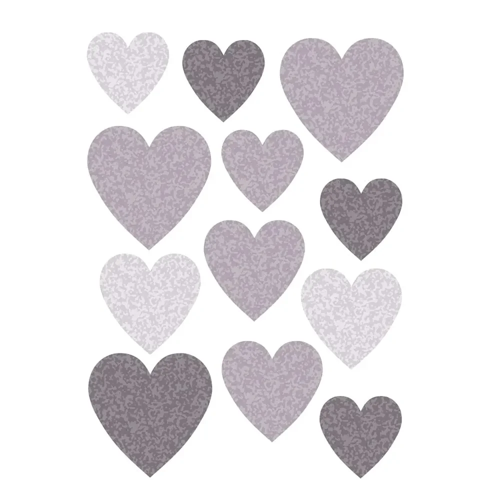 "Buokids Wall sticker heart gray image"