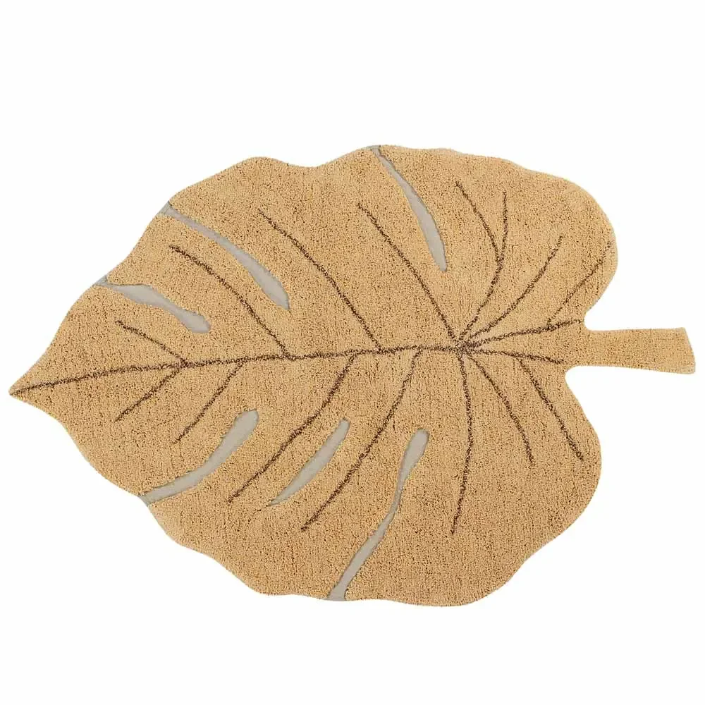 Lorena Canals Carpet "Monstera" honey yellow