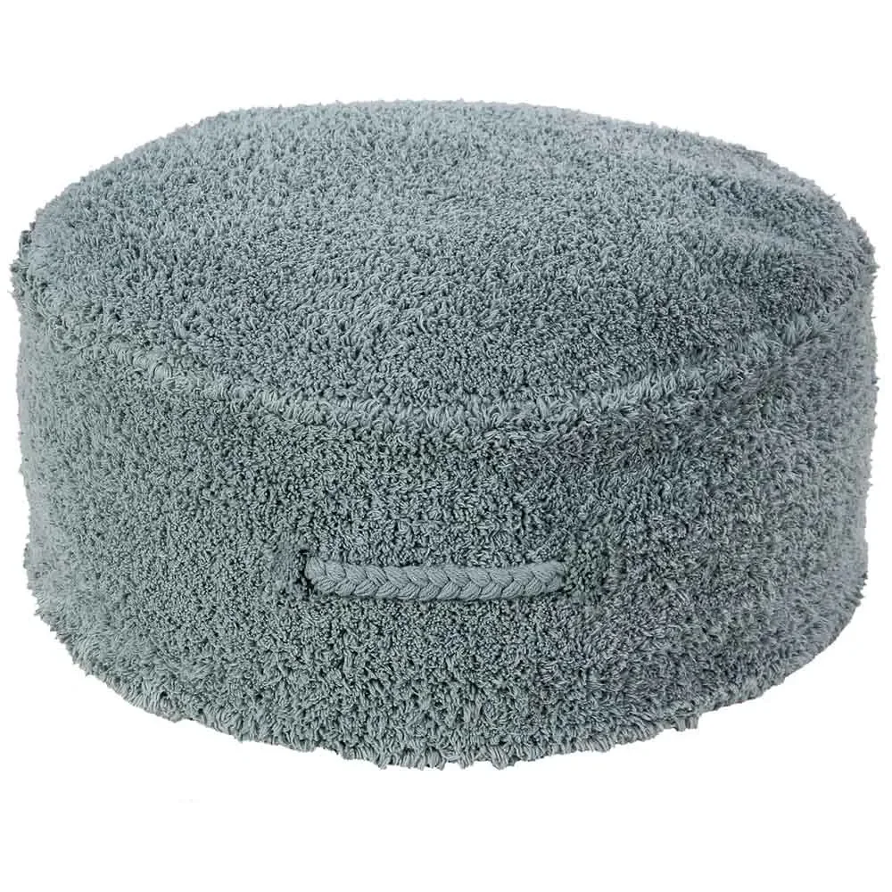 "Lorena Canals Seat Puff "Chill" vintage blue image"