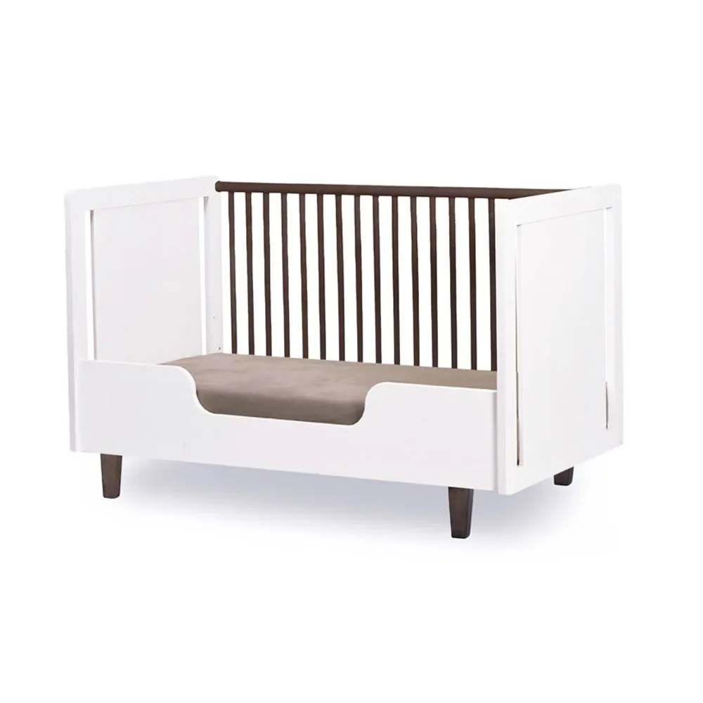 "Oeuf baby bed rhea conversion set white image"