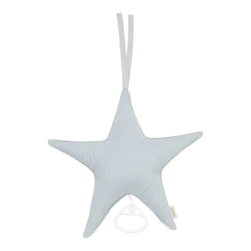 "Little Dutch Music Box – Star, Nursery Decoration, Color: Soft Blue image"
