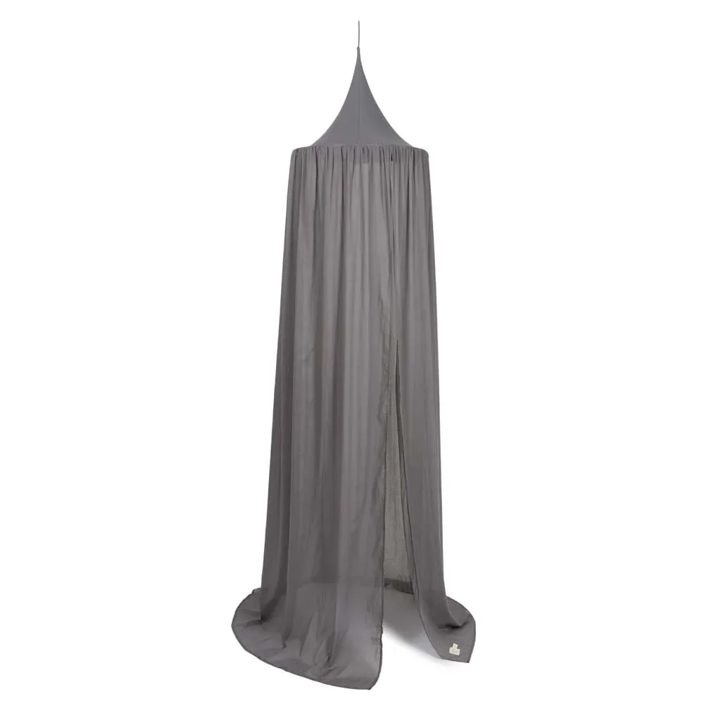 "Nobodinoz bed sky "Vera" voile slate gray image"