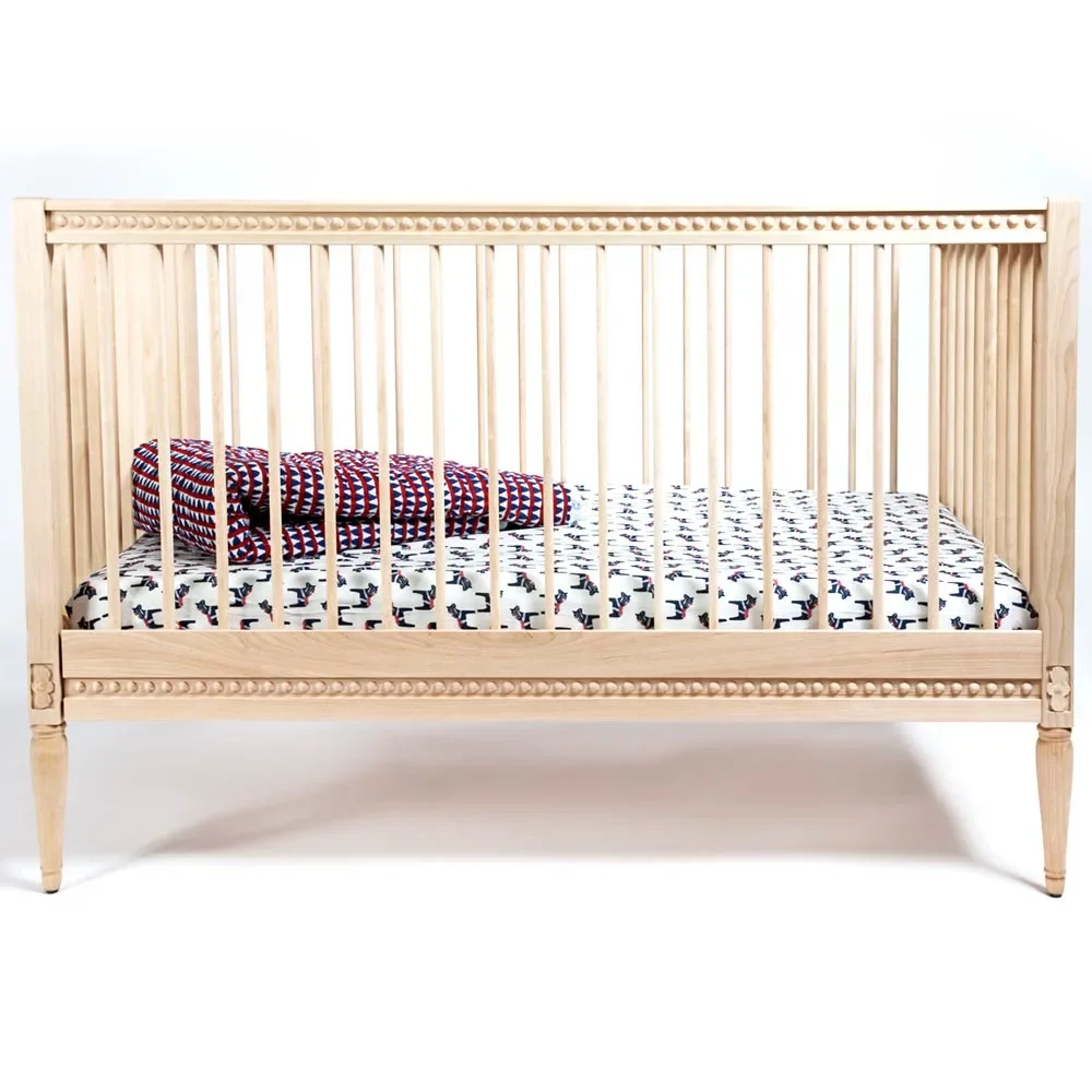 "Gustavienne baby bed 60 x 120 cm nature image"