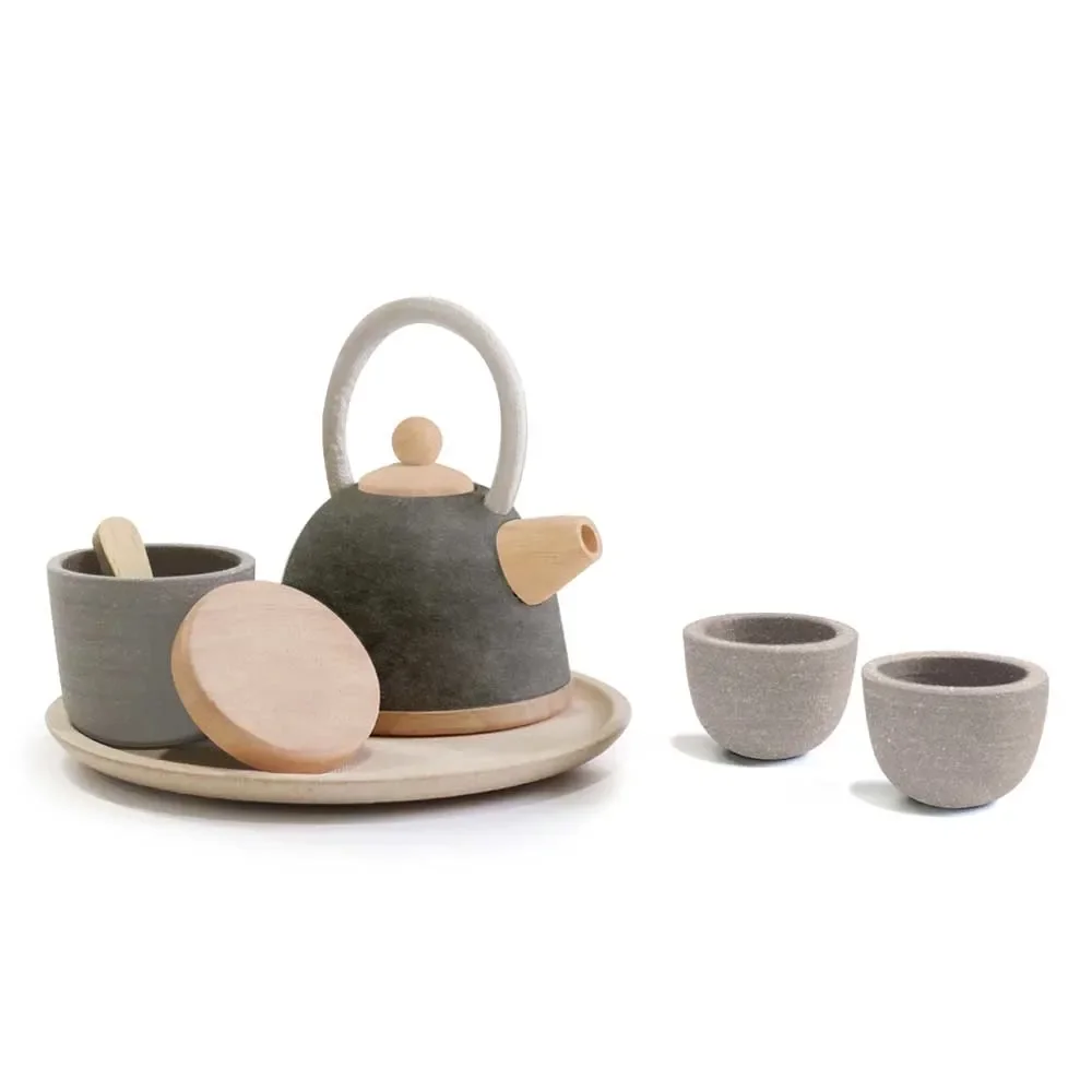 "Plan Toys Toys Tea Set Oriental Wood image"