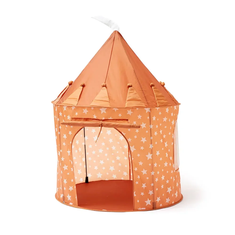 "Kids concept canopy tent around stars brown image"