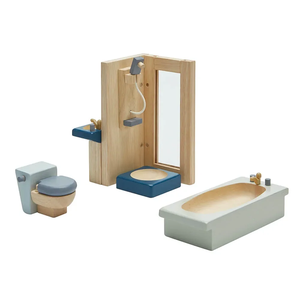 "Plan Toys Bathroom Orchard Accessories for Doll House image"
