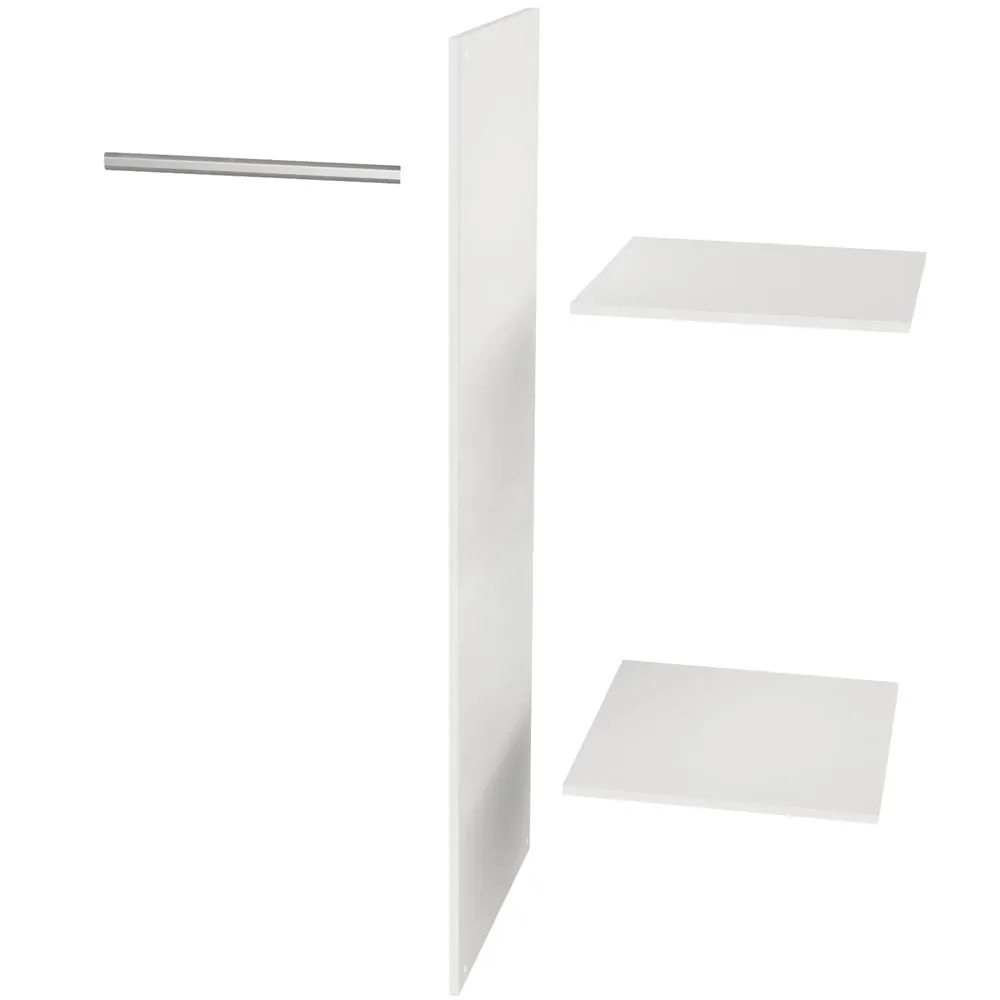 "Wood addition interior division for 2 door cupboard image"
