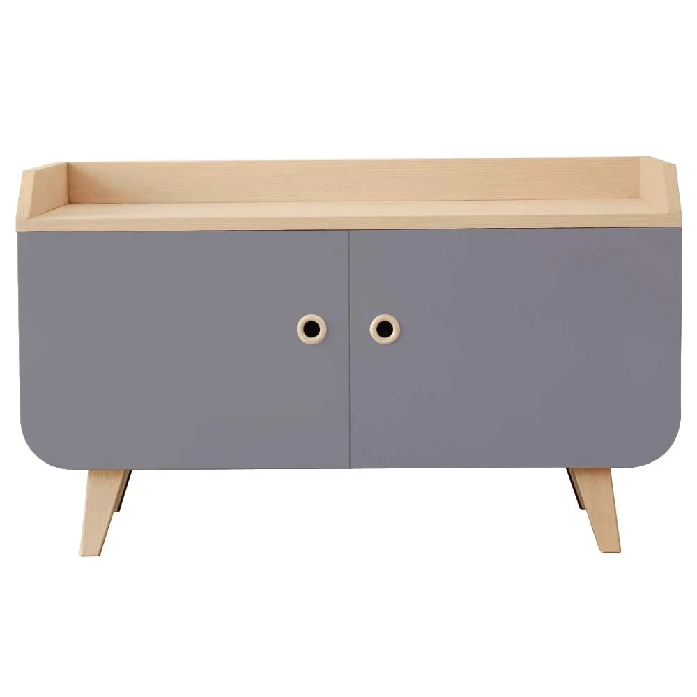 "Laurette sideboard zen, Color of the surfaces: Gris Souris image"