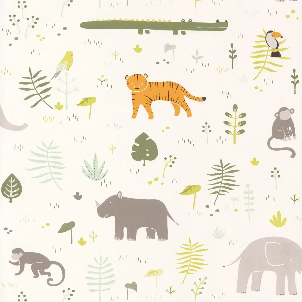 Casadeco children's wallpaper Happy Dreams Savanne Khaki