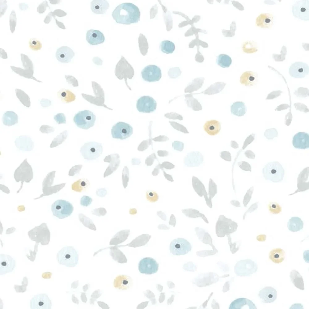 "Casadeco My Little World Wallpaper Space Stream Blue Gray Brown image"