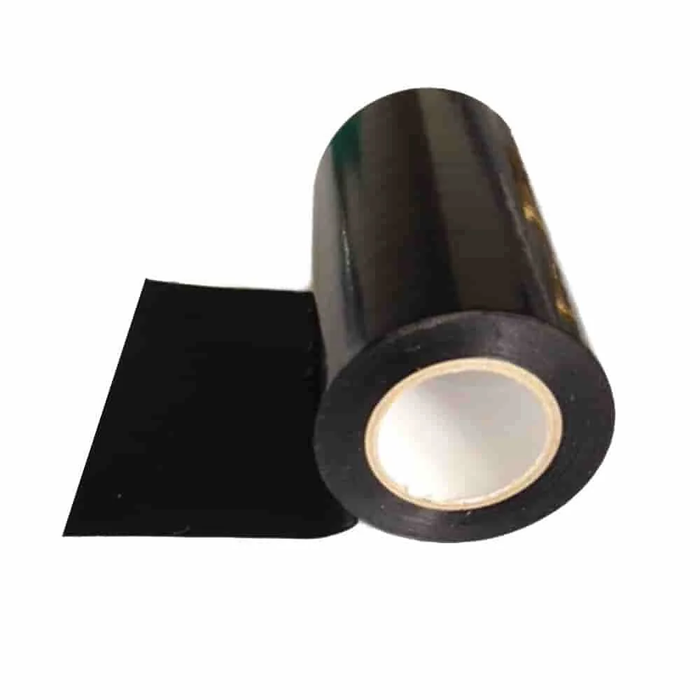 "UV-Stable Silage Repair Tape - 0.1m x 10m Black Farm Tape image"