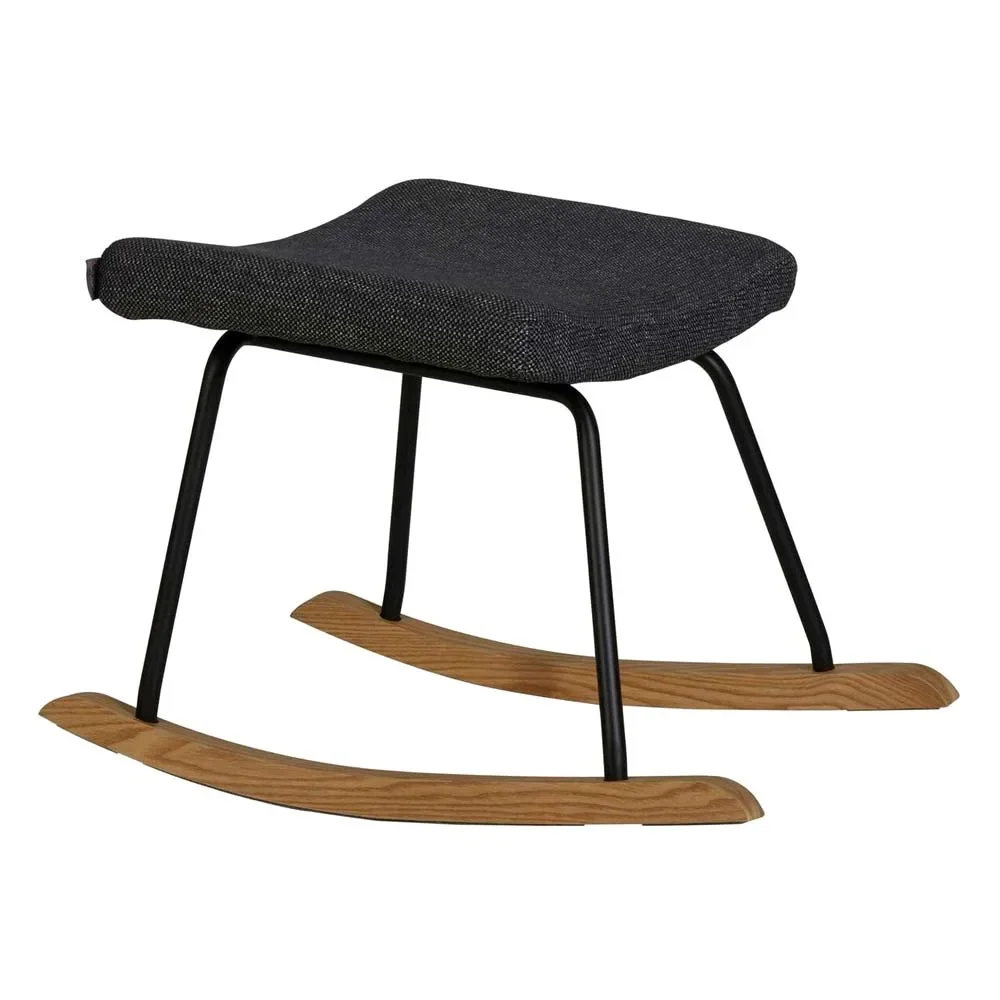 "Quax foot stools for rocking chairs /Stillstuhl de luxe black image"