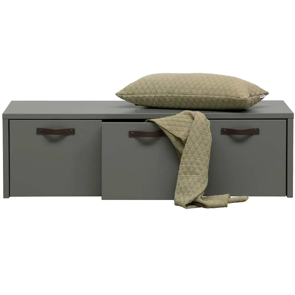 Sitzbank mit Containern