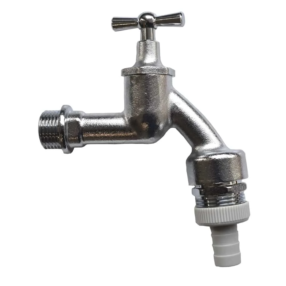 "1/2 Inch Outlet Valve, Appliance Connection Valve, Lever Valve, Matte Chrome image"
