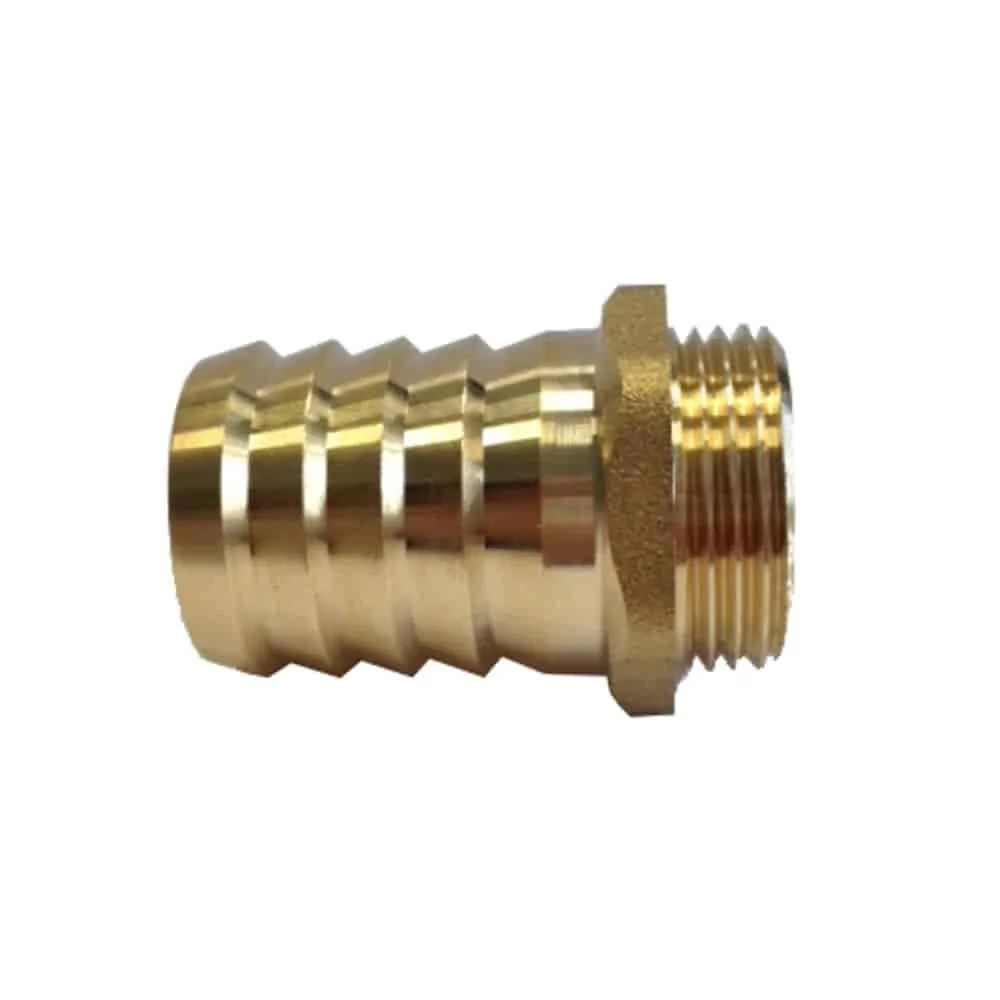 "Brass Hose Barb, 3/4 inch Male Thread, 25 mm Brass Hose Fitting image"