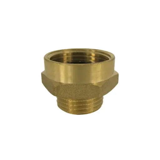 "Brass Pipe Fitting, Brass Double Nipple Extended, 3/4 inch x 1 inch Adapter, Threaded Brass Fittings image"