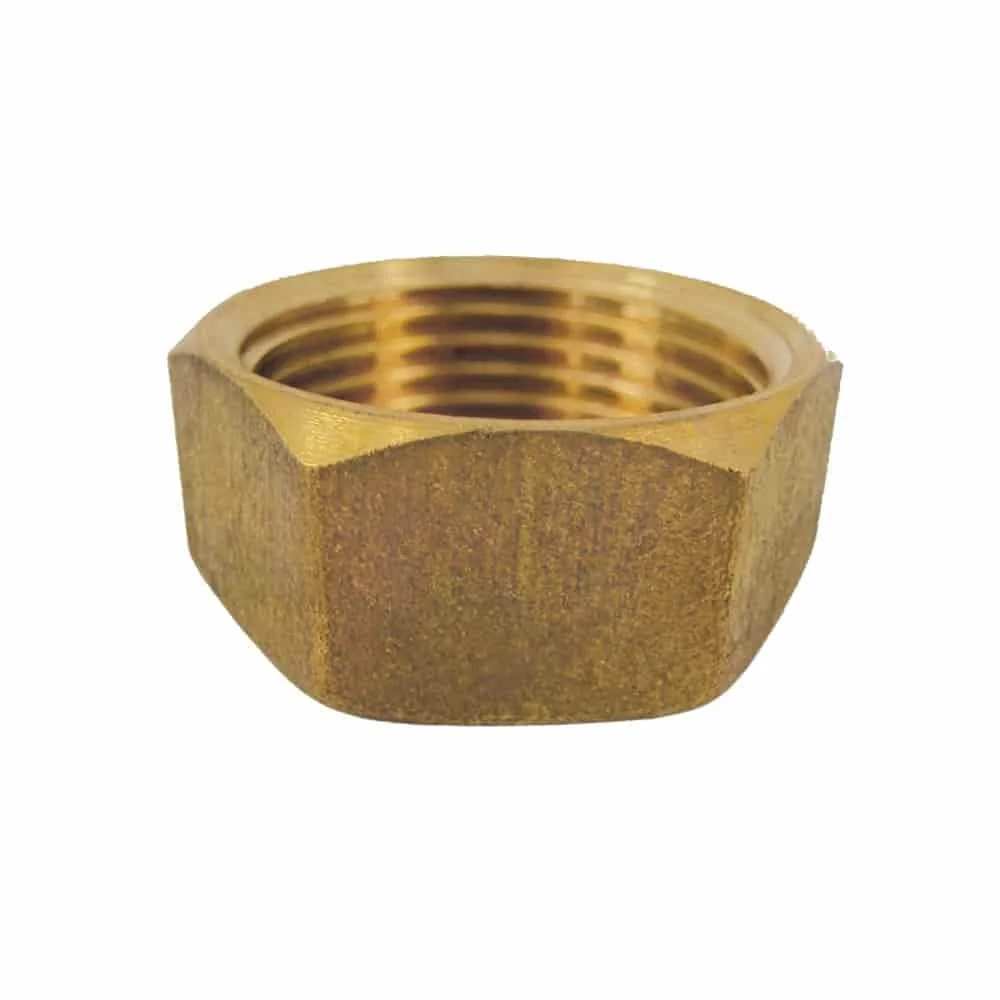 3/4" Brass Pipe Cap, Threaded Fitting, Plumbing & Heating