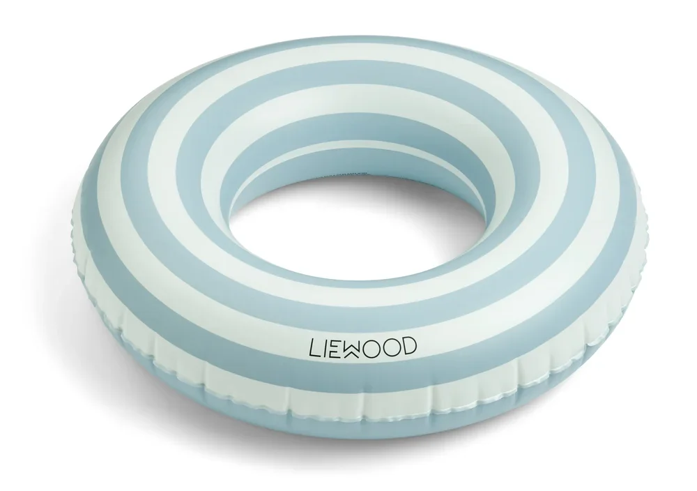 "Liewood baby swim ring, Swim Ring - Baloo, Stripe, Color: Meerblau / Creme de la Creme image"