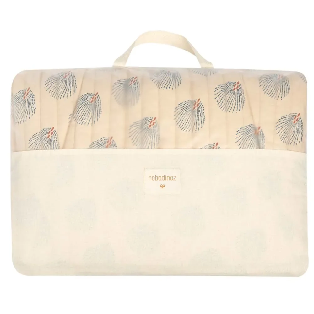 "Nobodinoz baby rocker "Gatsby" blue cream image"