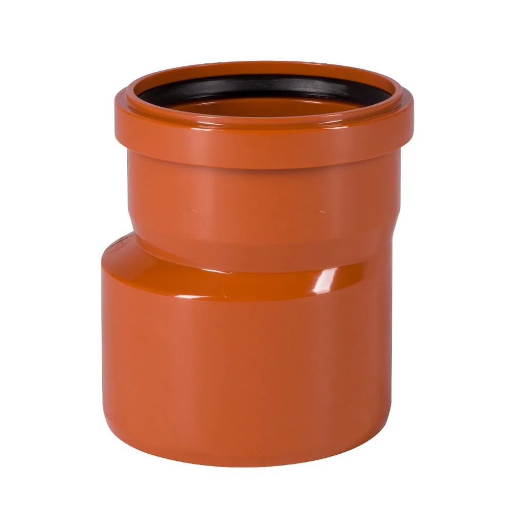 "DN 200/160 Sewer Pipe Reducer, PVC Drain Pipe Fitting image"