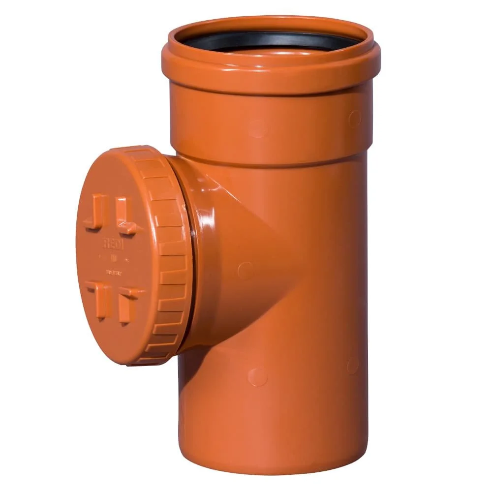"DN 200 Sewer Cleanout Pipe with Round Lid image"