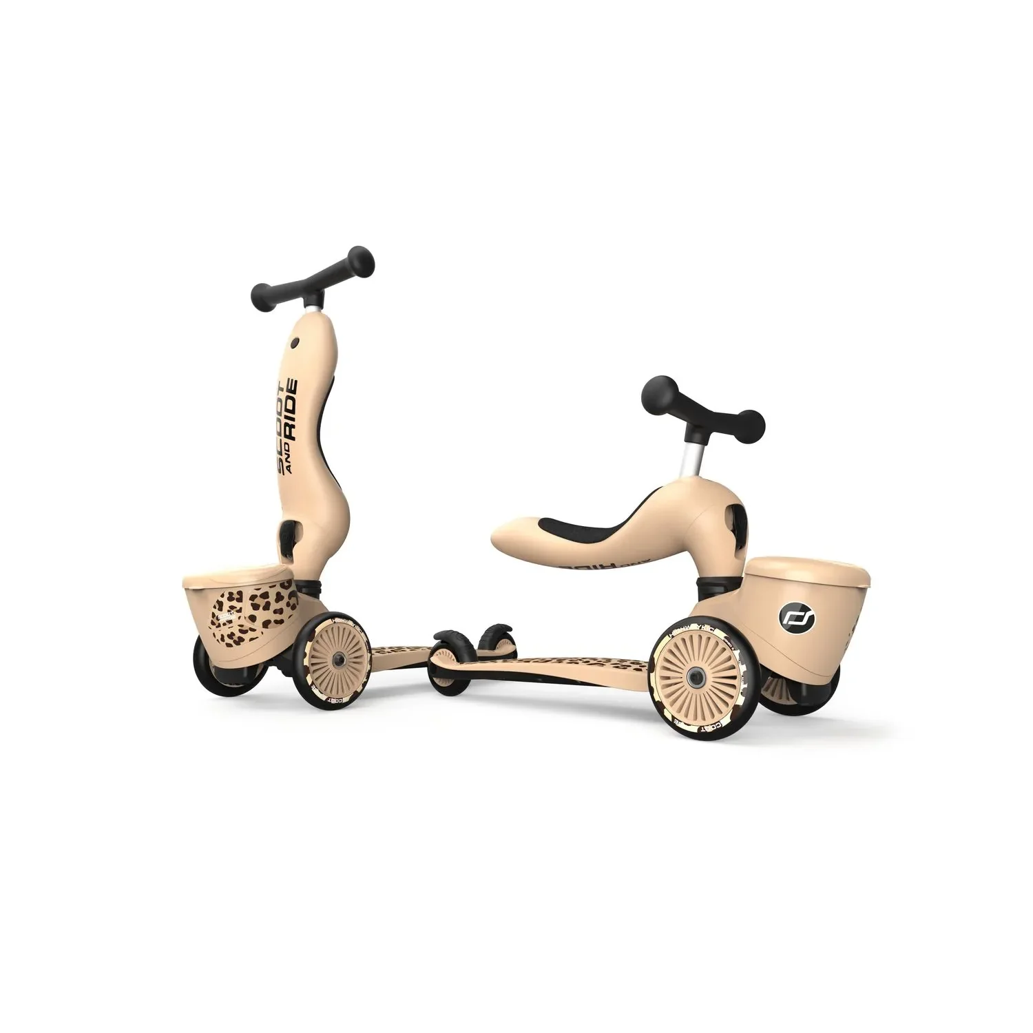 "Scoot & Ride Highwaykick 1 Lifestyle Scooter, Kickbike, Color: leopard image"