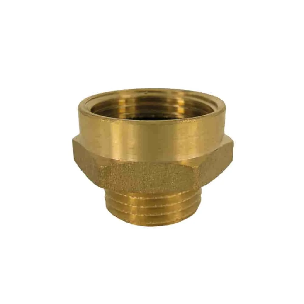 "Brass Double Nipple, Threaded Fitting, 1" x 1 1/4" Brass Plumbing image"