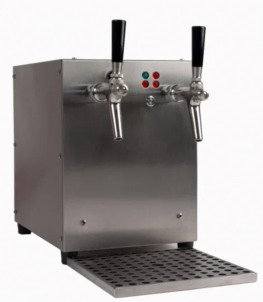 "Mulled wine dispenser, beverage heater- 2-line, 6 kW, with self-priming pump, stainless steel image"